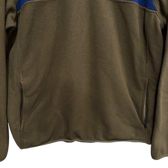 Brooks Brothers Mens Polyester Fleece Pullover Jacket Blue Green 1/4 Zip Size XL - Picture 3 of 7